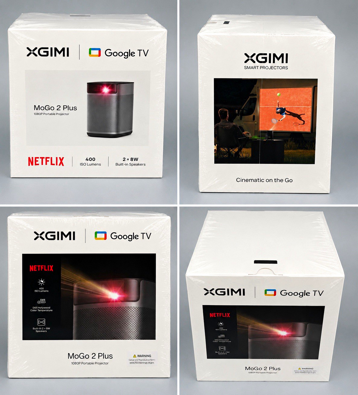 XGIMI MoGo 2 Plus 1080p Portable Projector Google TV Netflix Brand New Sealed
