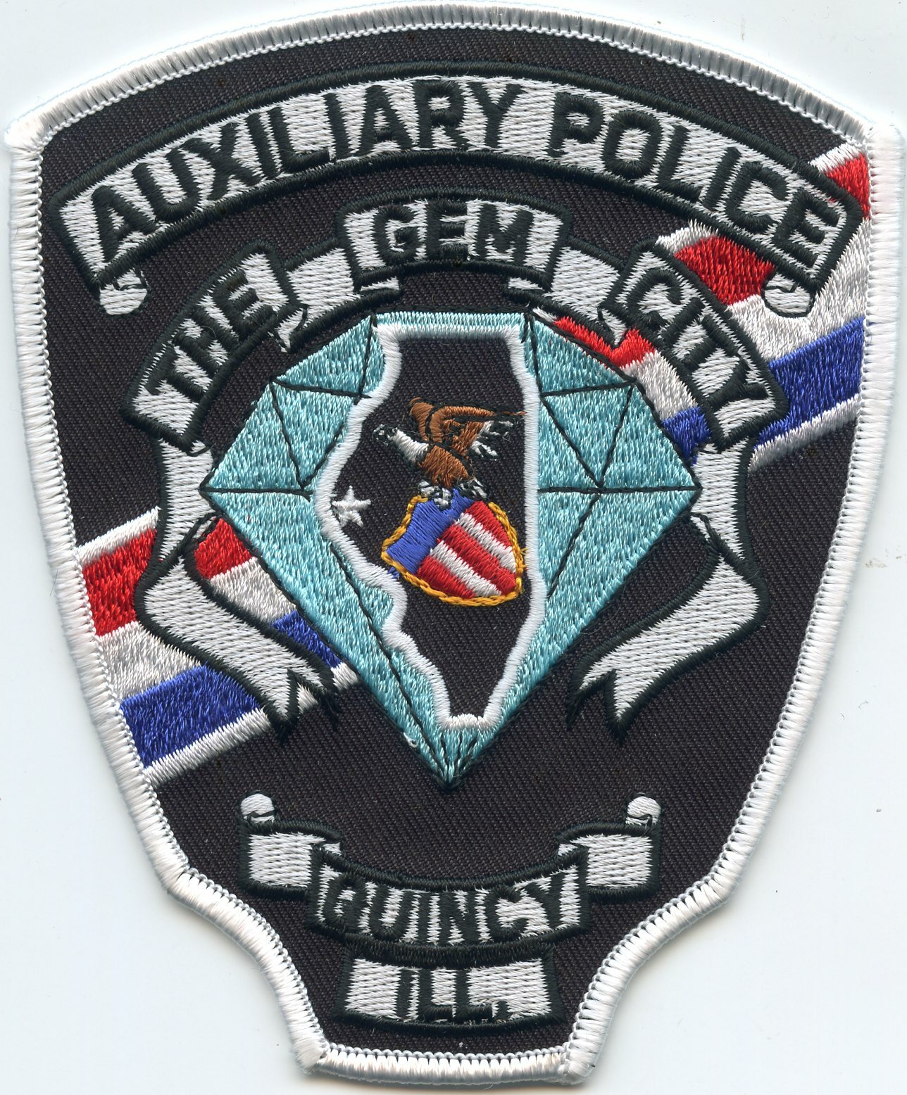 QUINCY ILLINOIS IL The Gem City AUXILIARY POLICE PATCH