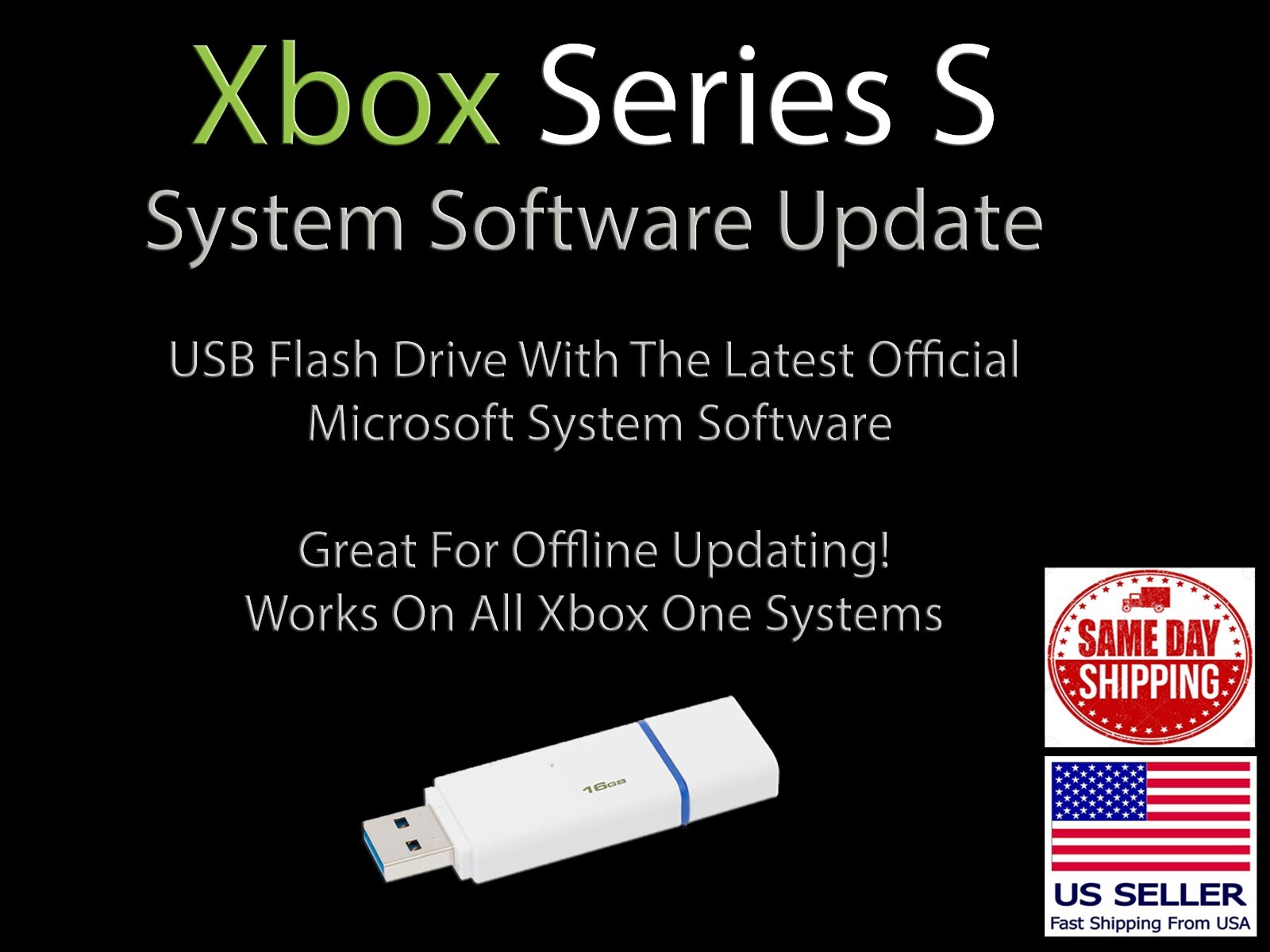 XBOX SERIES S UPDATE USB FLASH DRIVE LATEST OFFICIAL MICROSOFT FIRMWARE