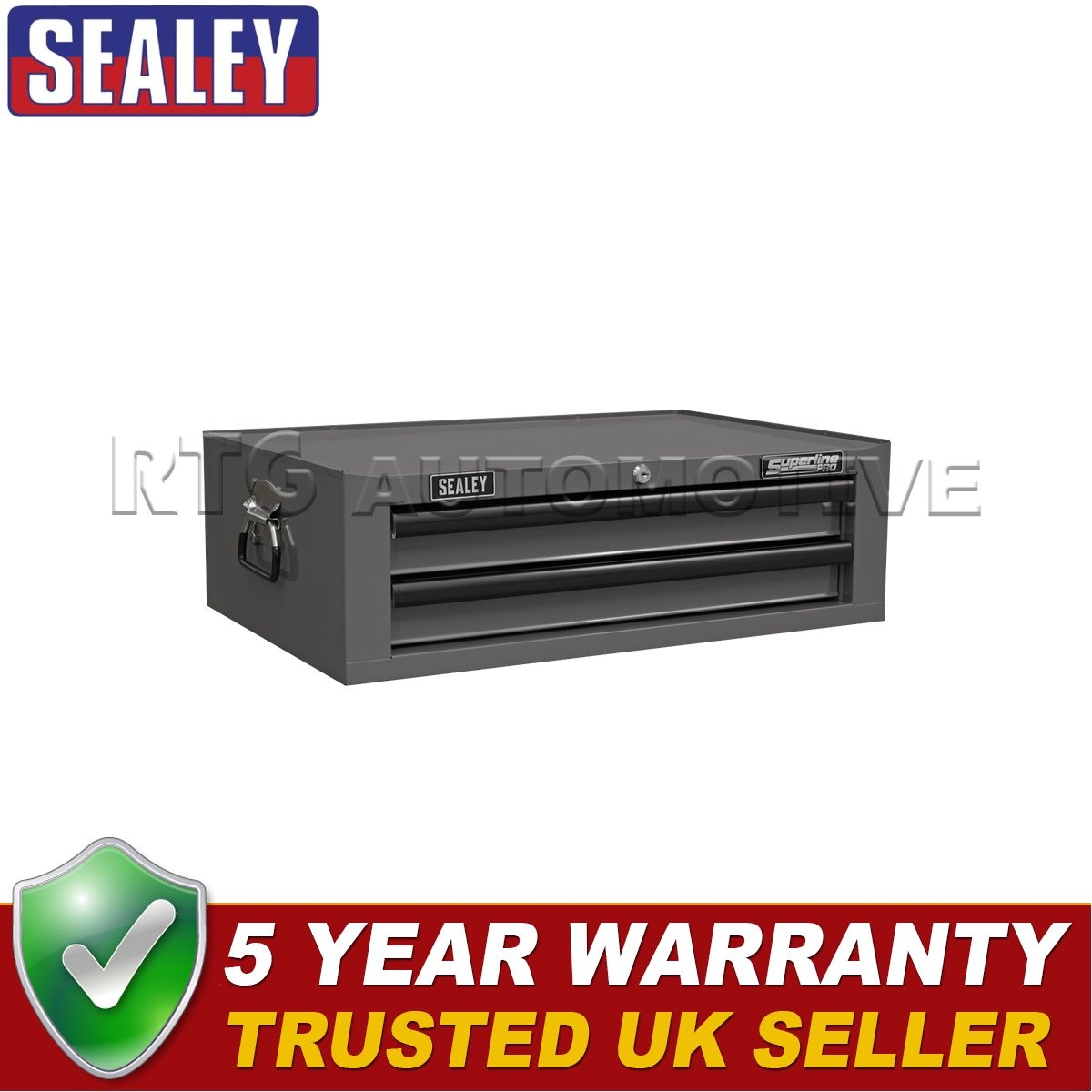 Sealey Superline PRO� Mid-Box Tool Chest 2 Drawer Grey/Black AP26029TG