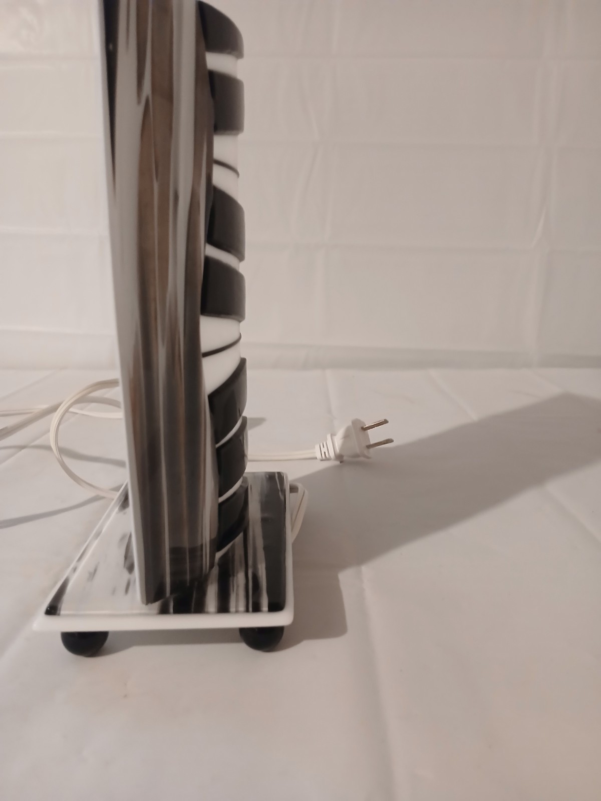 Table Top Black And White Piano Key Night Light
