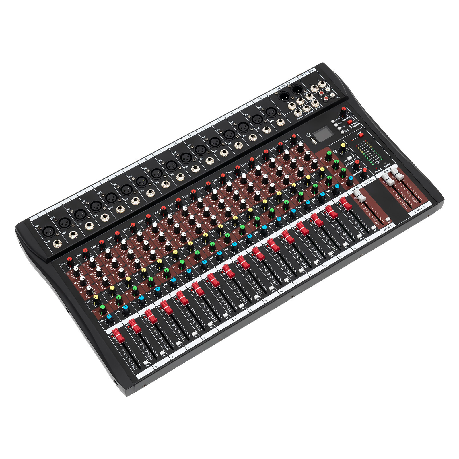 Channel Mixing Console Sound Live Studio Audio Mixer USB Bluetooth