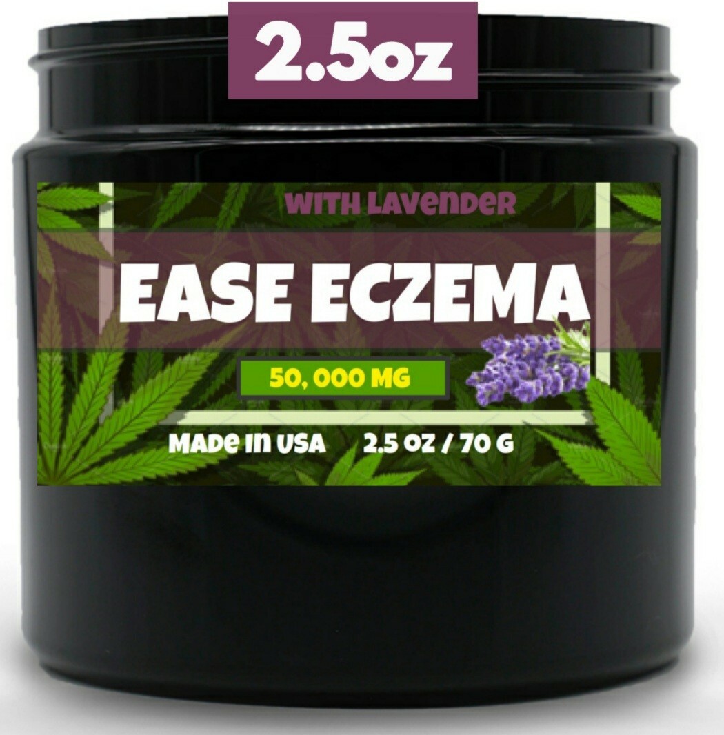 2.5 oz ECZEMA PSORIASIS  SKIN CARE PRODUCT SHINGLES SKIN RASH LAVENDER HEMP