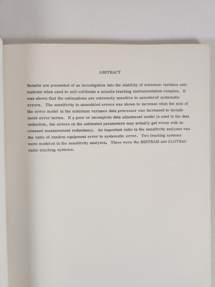 A Stability Analysis Of Self-Calibration Techniques By John F. Jones