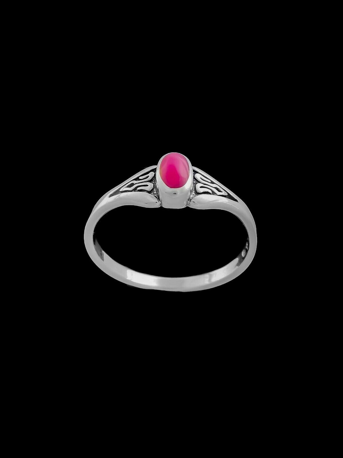 Pink Statement Ring • 925 Sterling Silver • Bold and Eye-Catching Design