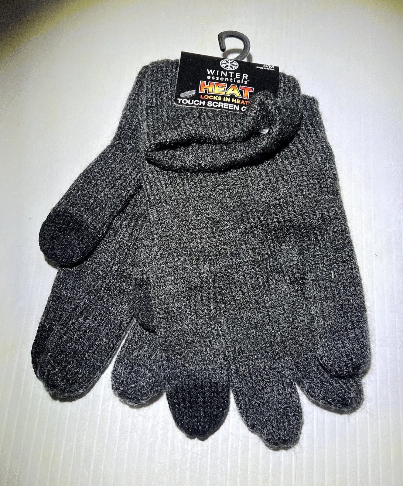 GCE Winter Essentials Heat Touch Screen Texting Gloves Thick Fleece Men's L/XL