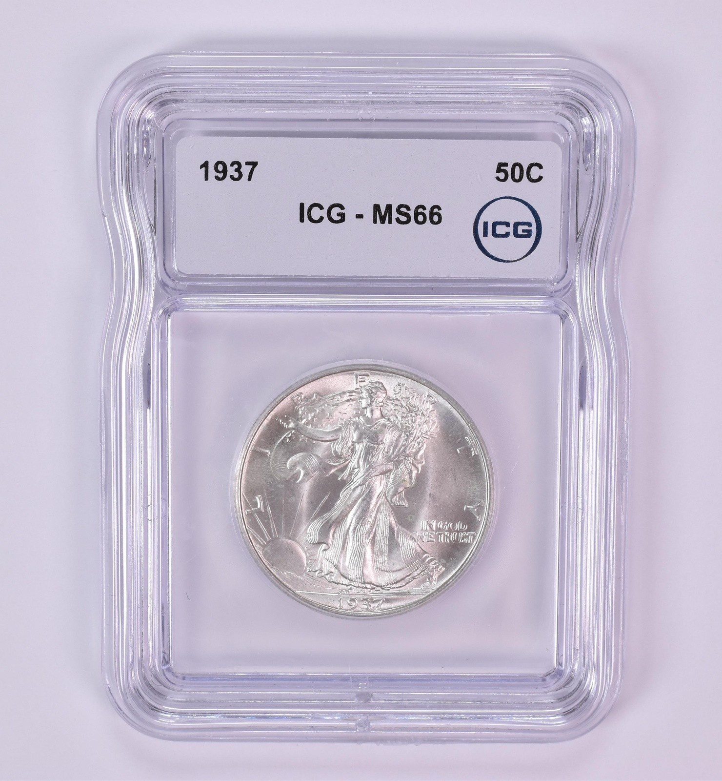 1937 Walking Liberty Half Dollar MS66 ICG *1790