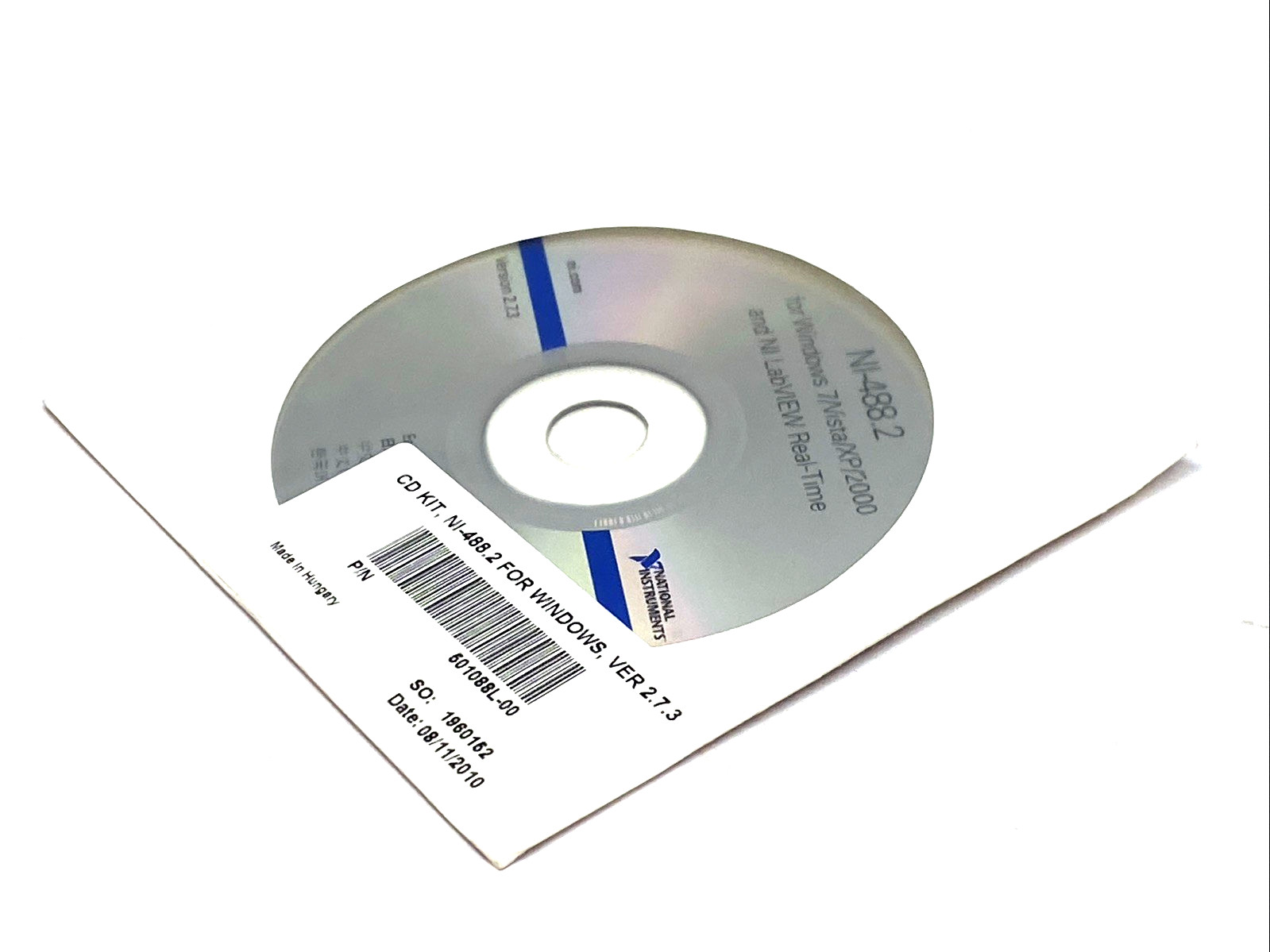 National Instruments 501088L-00 VER. 2.7.3 CD Kit NI-488.2