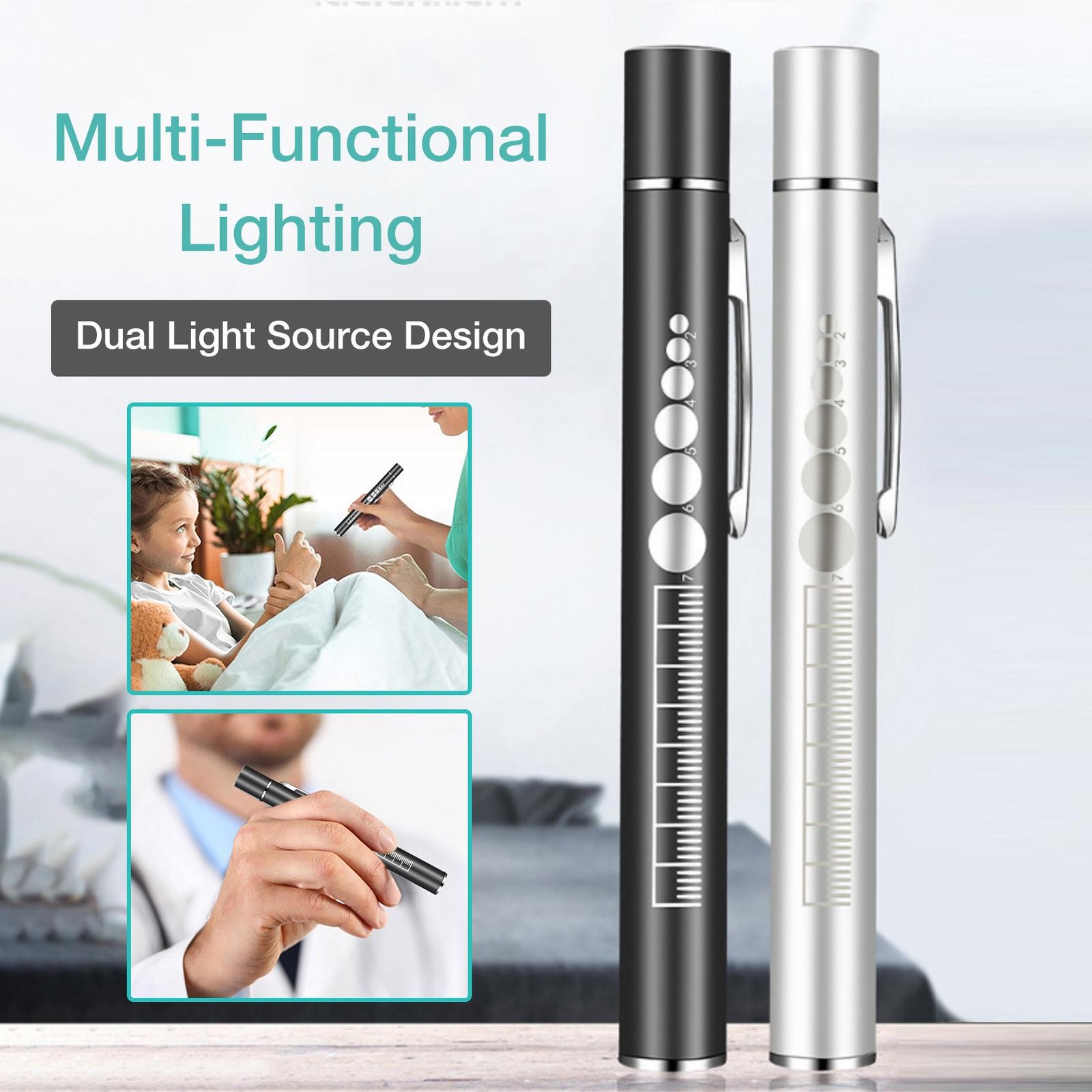 Nursing Diagnostic Penlight Medical Handy Pen Light USB Rechargeable Pocket Lamp