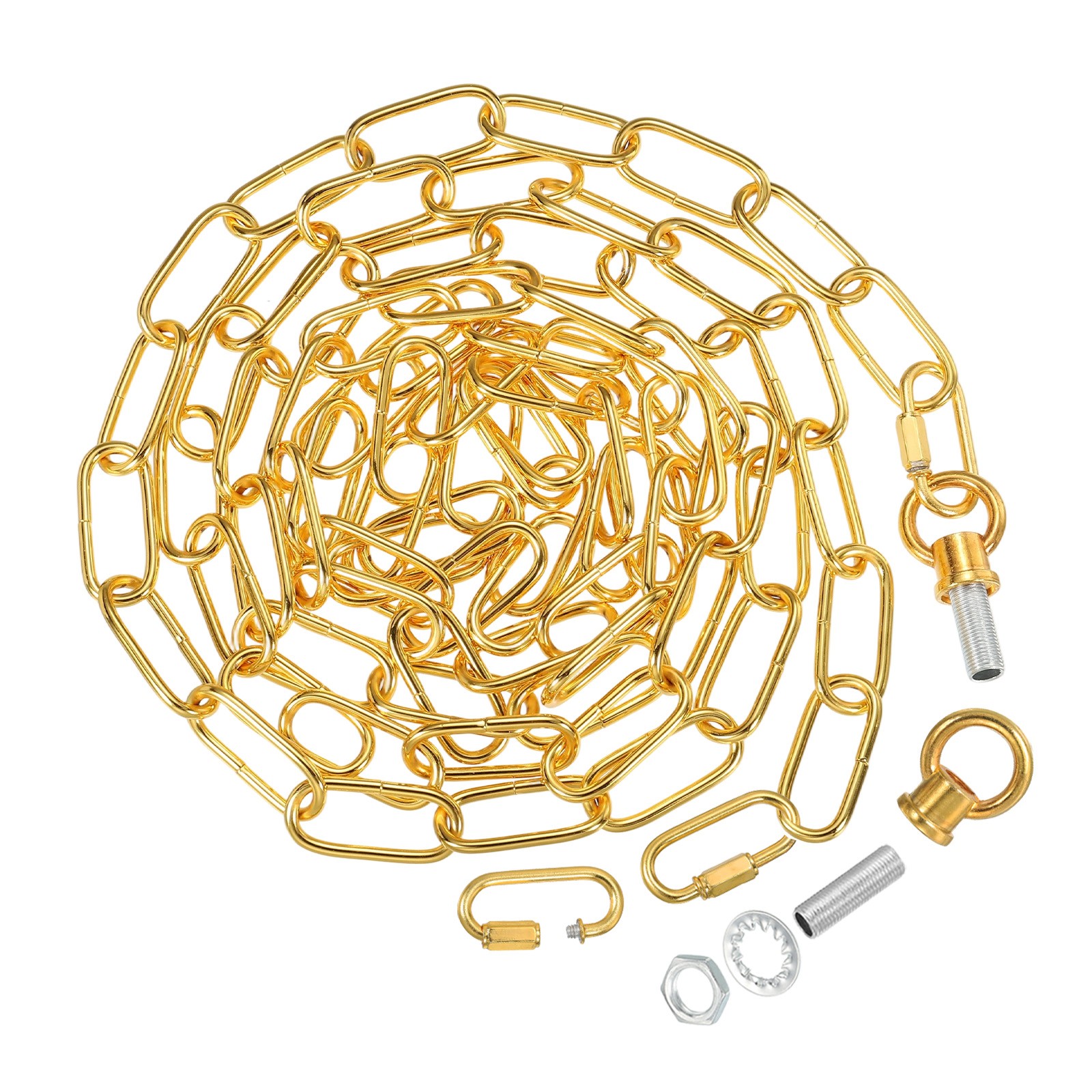 10ft 65 Lbs Lighting Chain for Hanging Lamp Chandelier Light Fixture Chain Gold