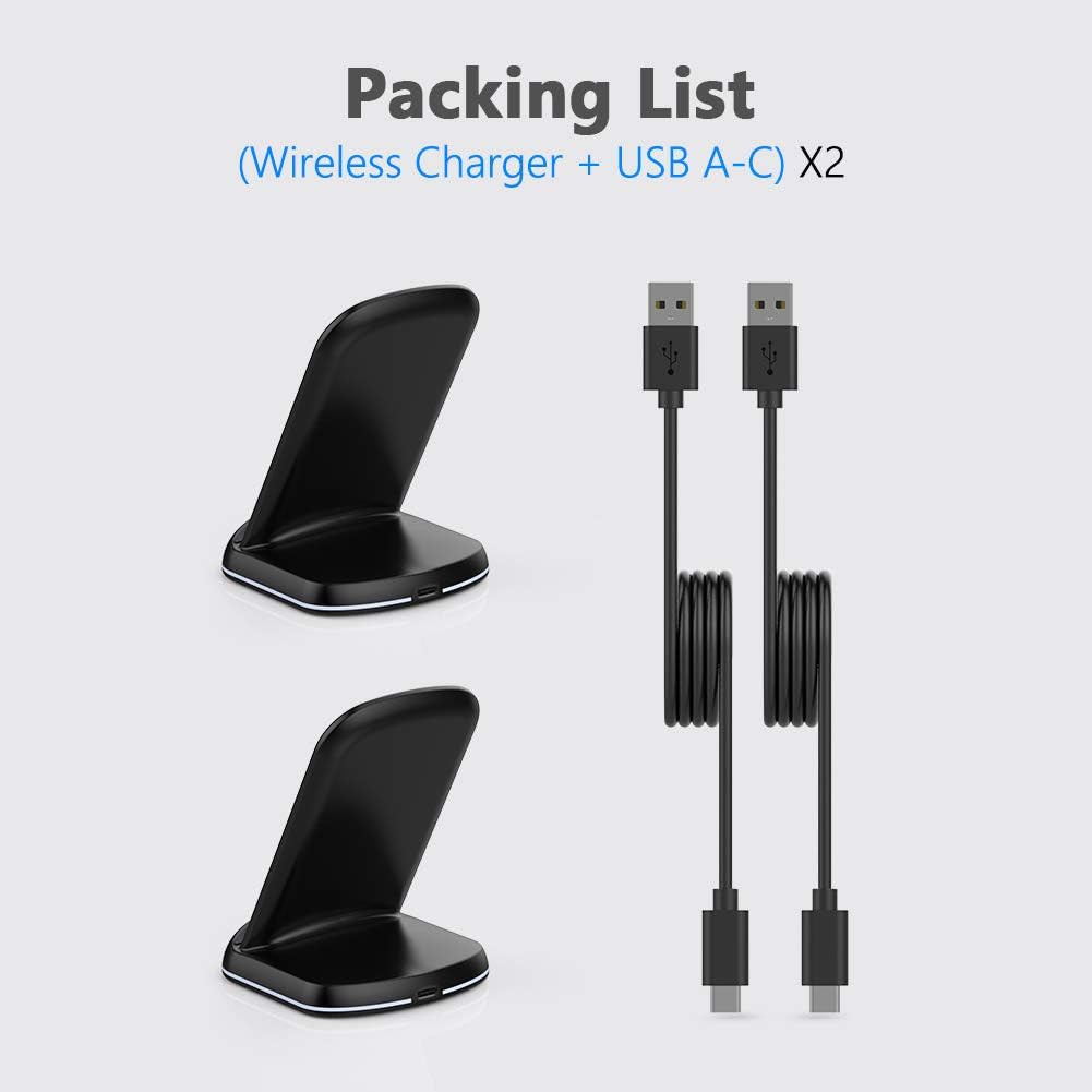 Yootech [2 Pack] Wireless Charger,10W Max Wireless Charging Stand,Compatible wit