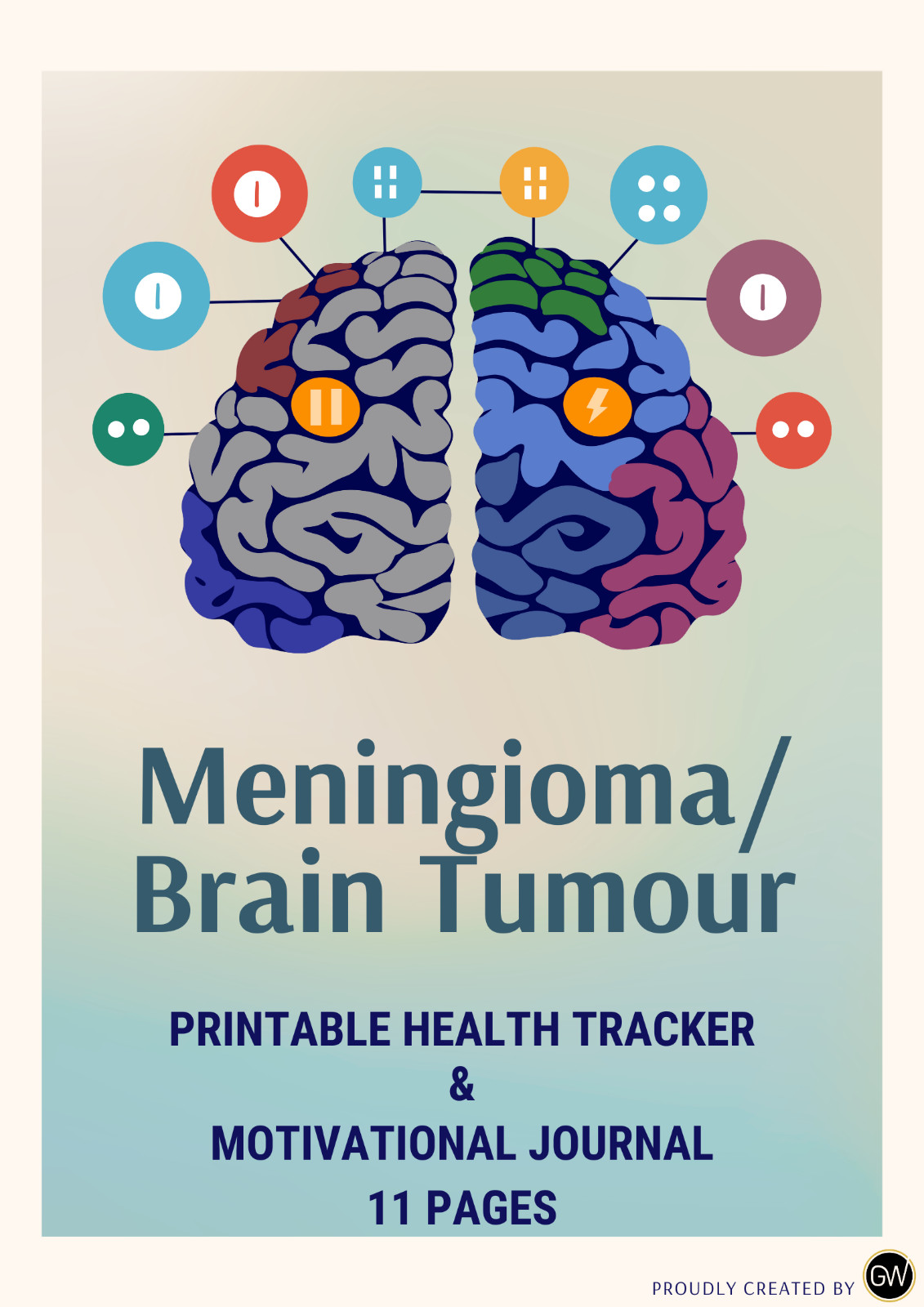 Digital pdf-Meningioma/ Brain Tumour Recovery Tracker - neuro care brain health