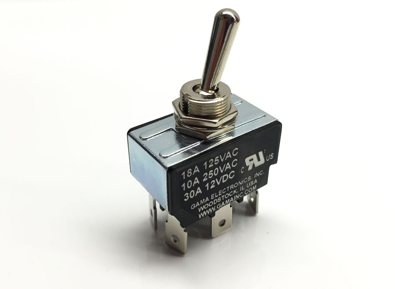 30 Amp DPDT Double Pole Double Throw 2 Position On-On Toggle Switch - 28B-MTD