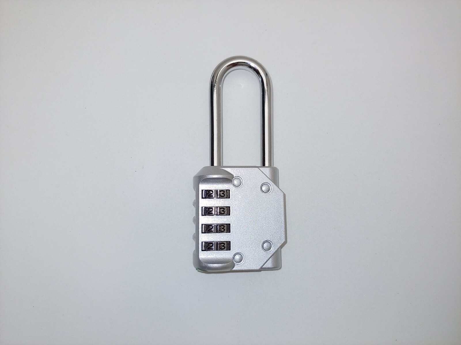 Trailer Hitch Coupler Lock Resettable Combination Padlock 2.24" Long Shackle Sil