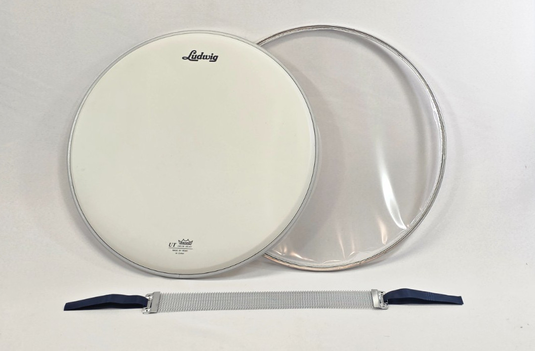 Ludwig / REMO 14" Snare Drum Drumhead Set, Batter & Resonant + Snare Wires
