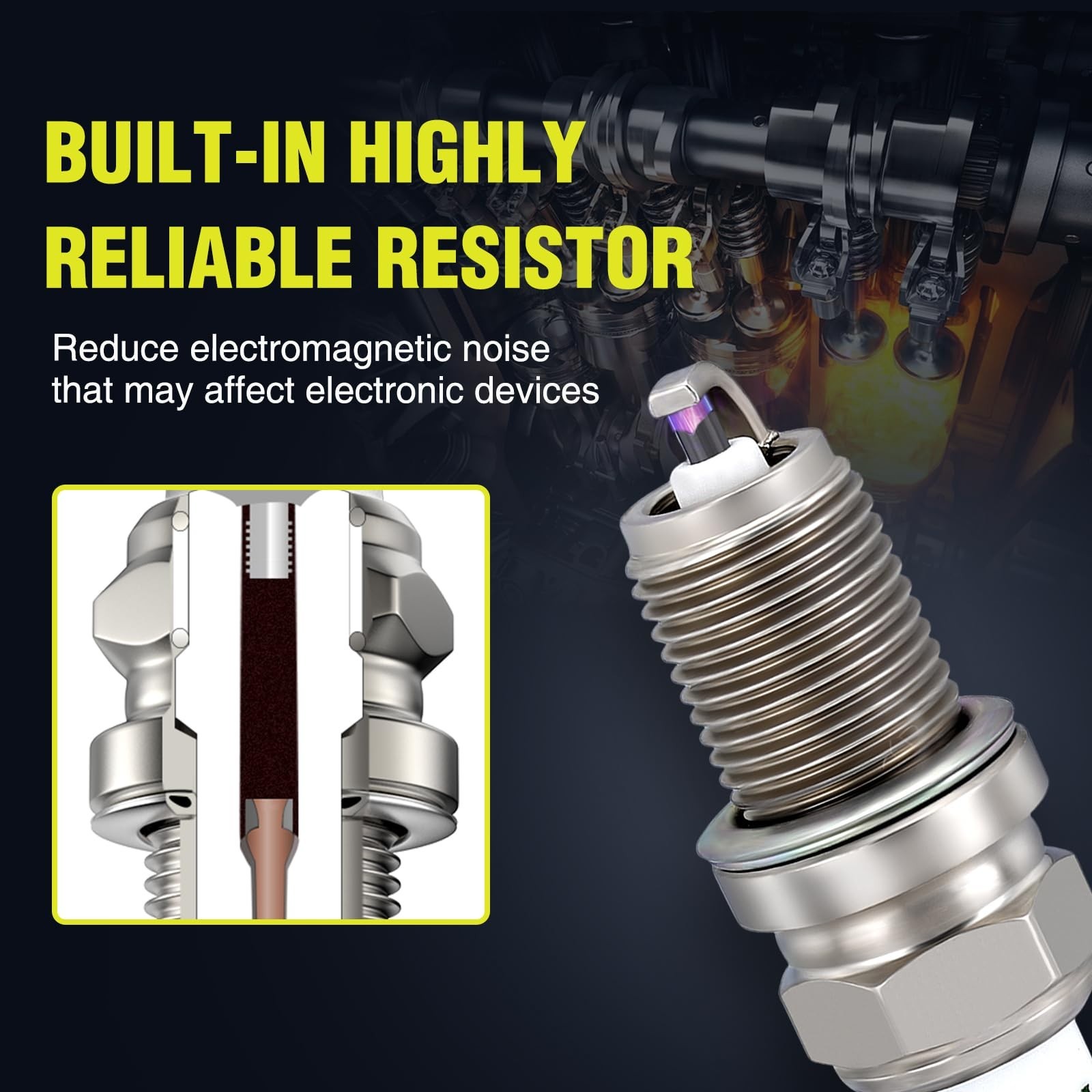 High-Performance RC12YC Spark Plug - Compatible Replacement for Champion, Durabl