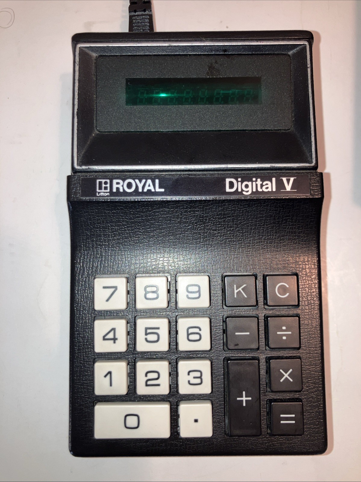 VTG Litton Royal Digital V Calculator w/Charger, Manual, Case RARE TESTED/WORKS!
