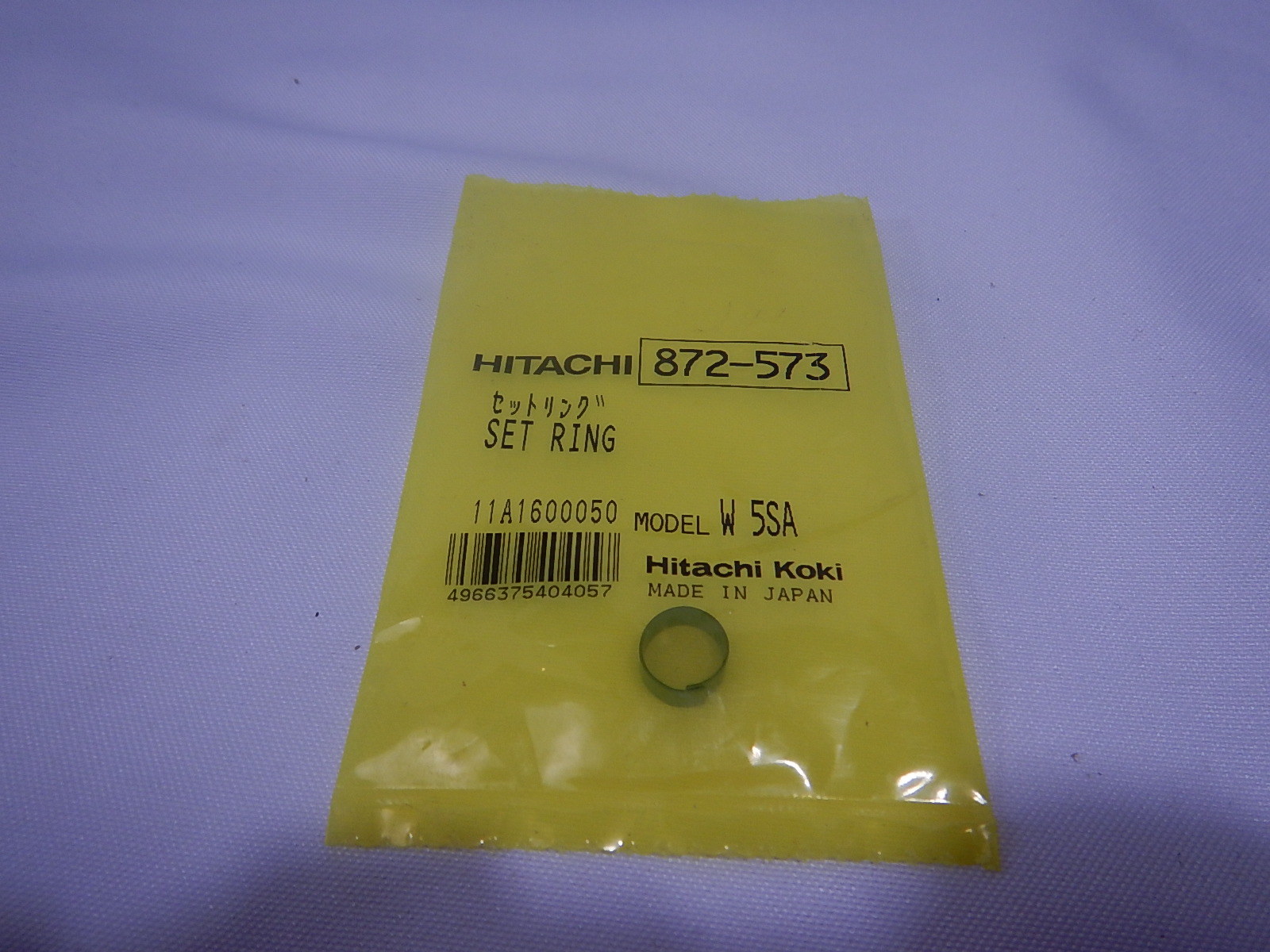 Hitachi 872573 Set Ring W6VB/W6VB2/3 W8VB/2 Replacement Part TF