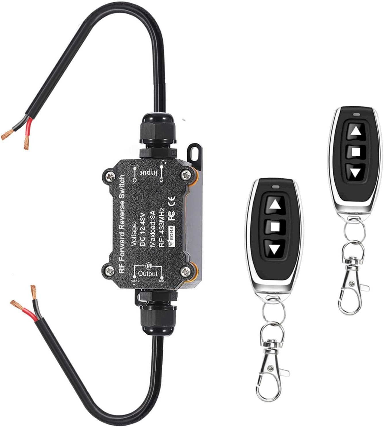 Forward Reverse Switch,DC12V-48V Waterproof Linear Actuator Remote Control Sw...