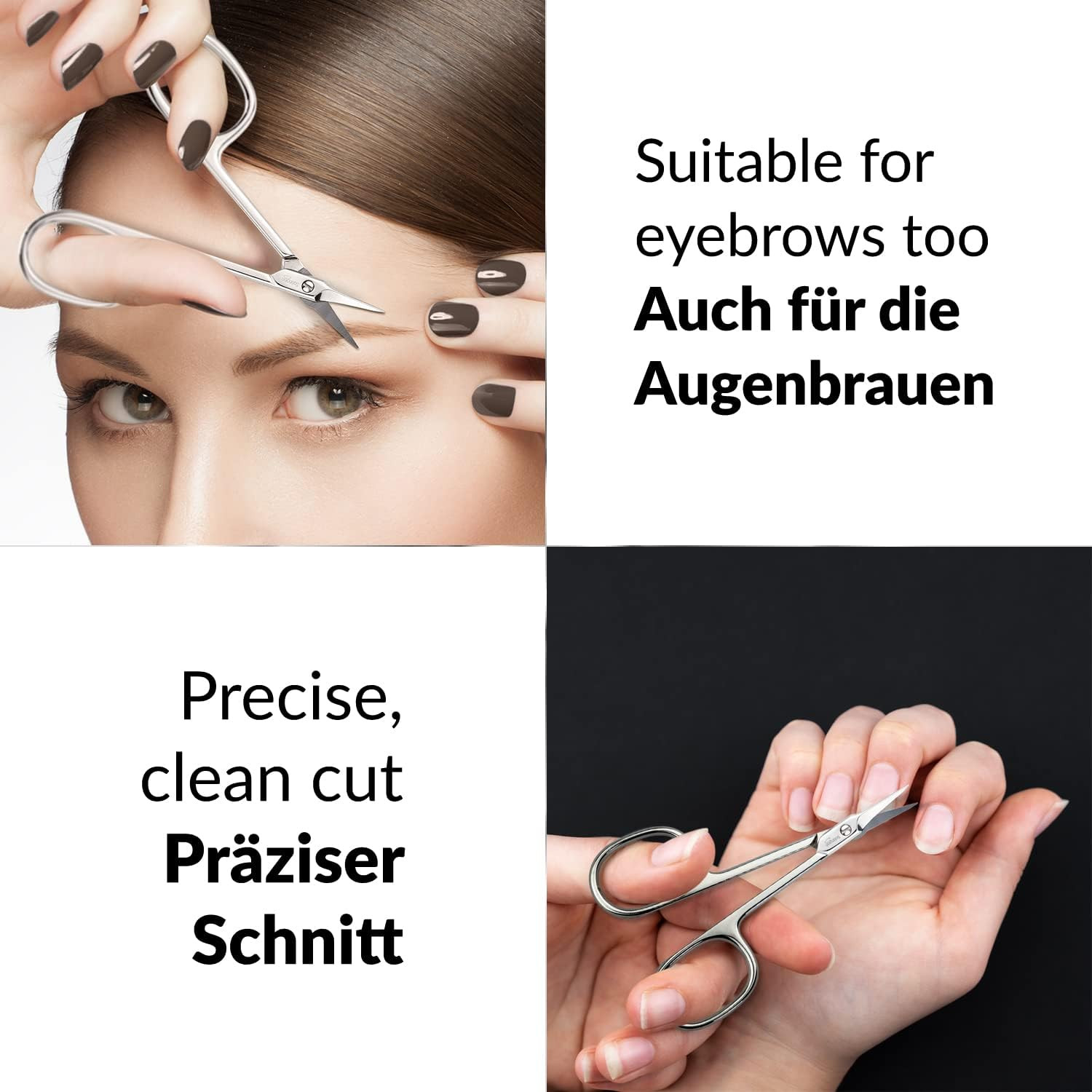 Solingen Scissors - Cuticle Scissors Germany - Curved Blade, Nail