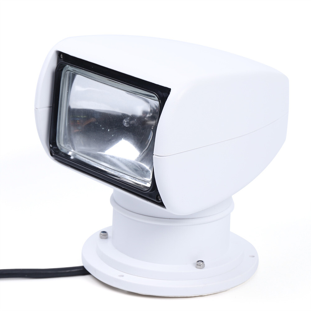 100W Boat Search Light Remote Control Marine Spotlight 360 Rotate 2500LM 12V