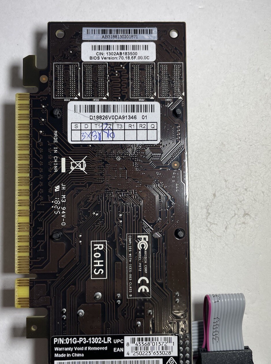 Nvidia P672 01G-P3-1302-LR Video Graphics Card