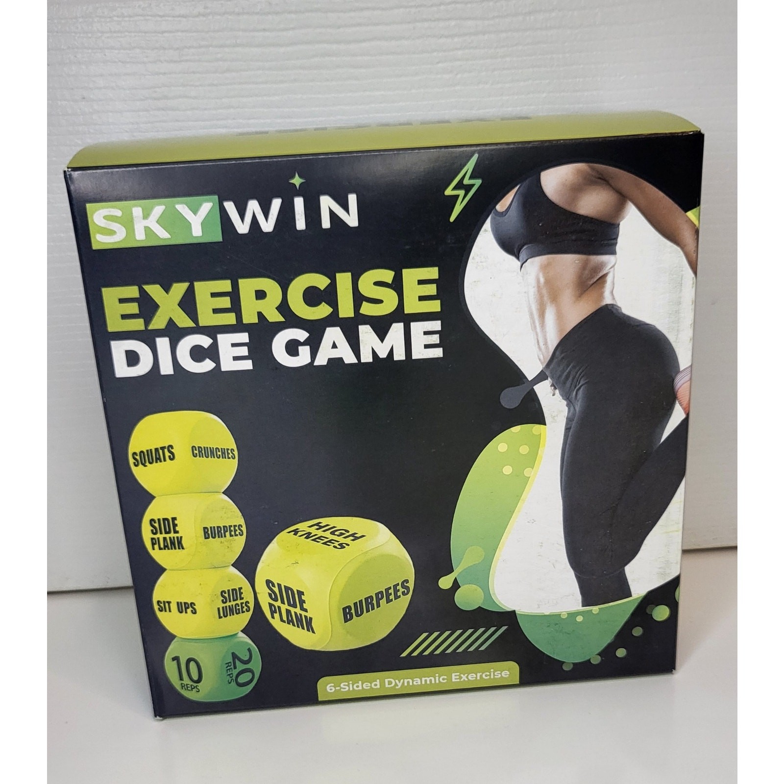 Exercise Dice Game, 6-sided Foam Fitness Dice