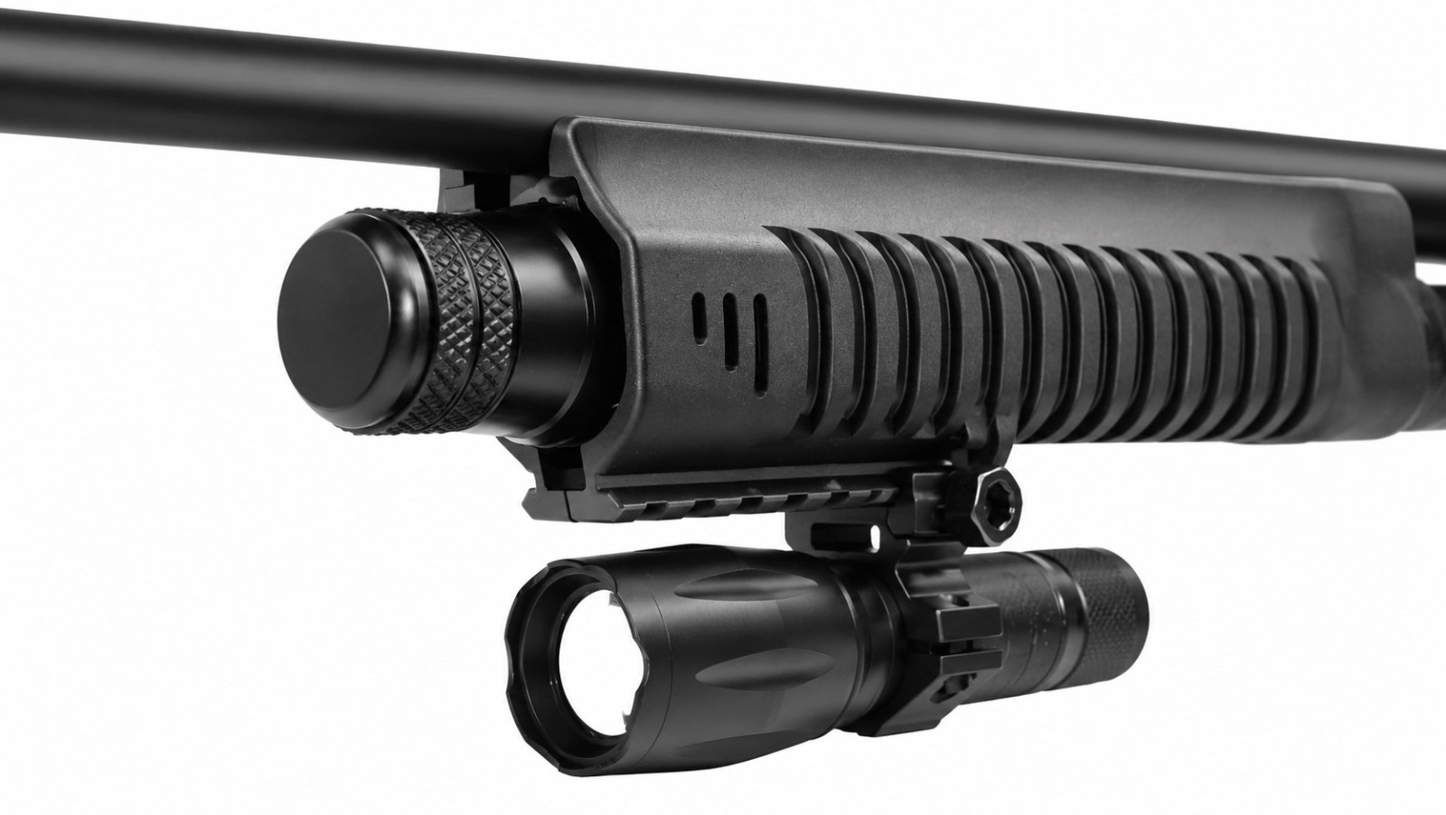 1000 Lumen Tactical Flashlight Picatinny Mount for Kel-Tec KSG 12 Gauge Pump