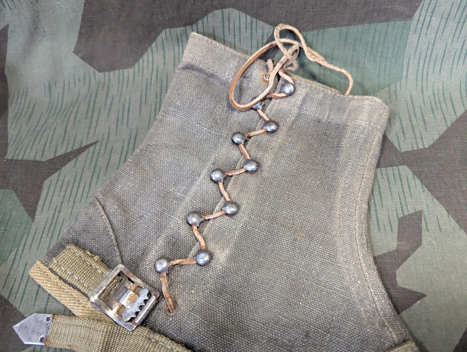 WWII German Gebirgsjager Steirische Styrian Gamaschen Gaiters Size II Leggings