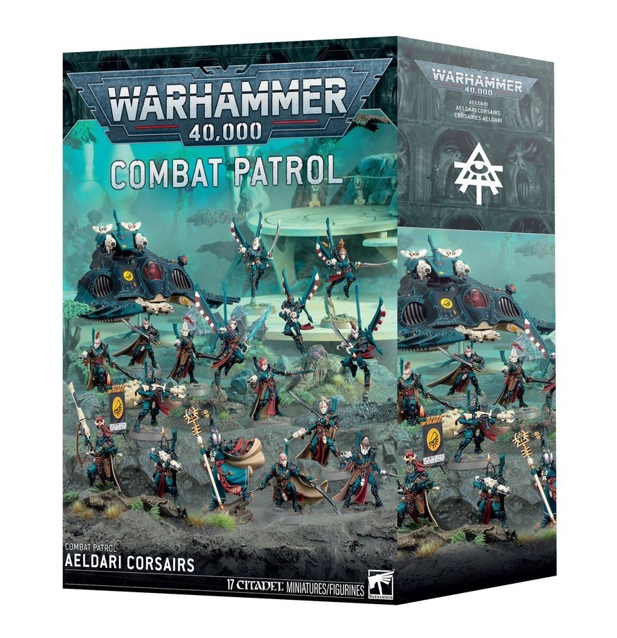 ⚔️1-CLK WARHAMMER 40K - AELDARI CORSAIRS COMBAT PATROL + 2x DARK REAPERS - NIB⚔️