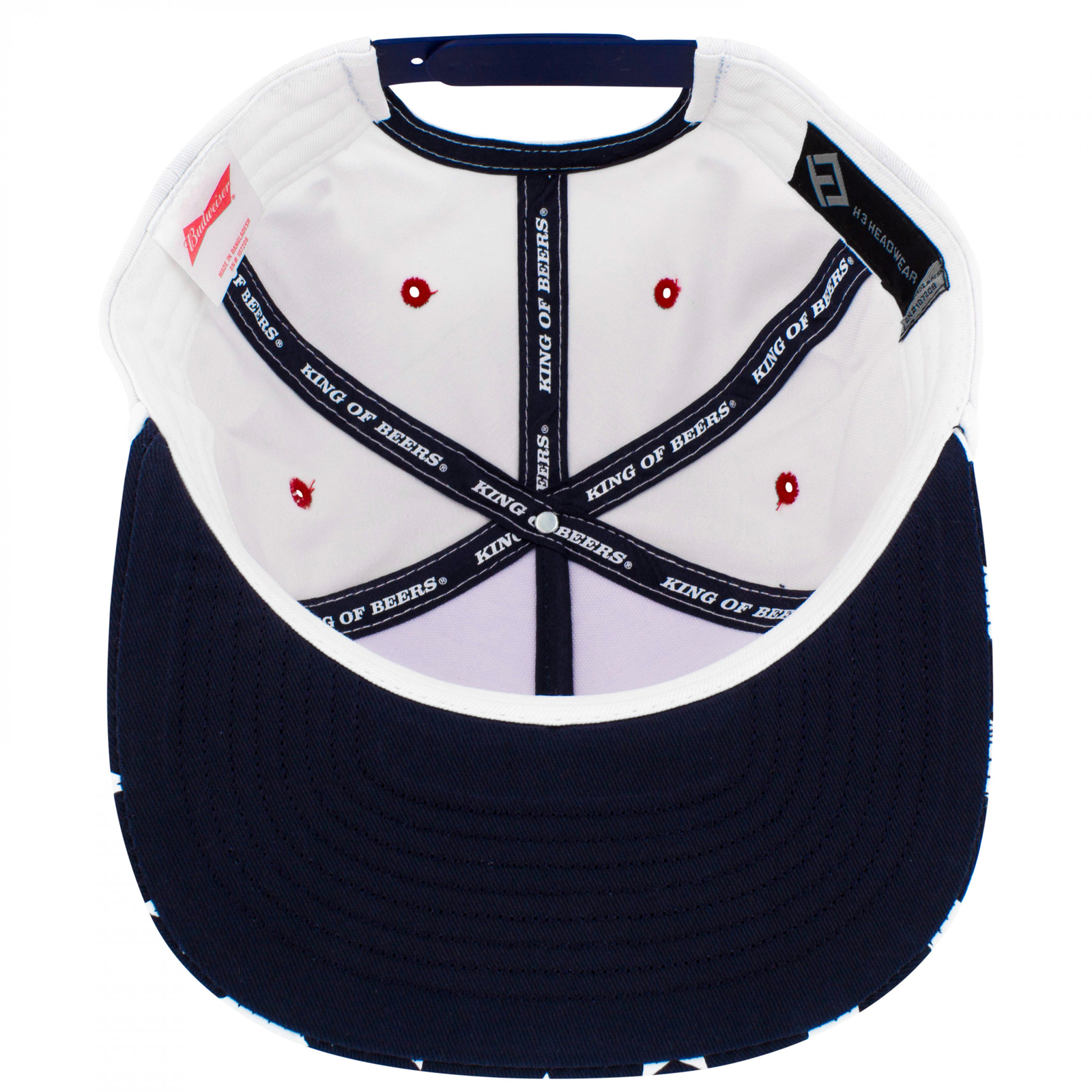 Budweiser American Flag Rope Golfer Hat Multi-Color