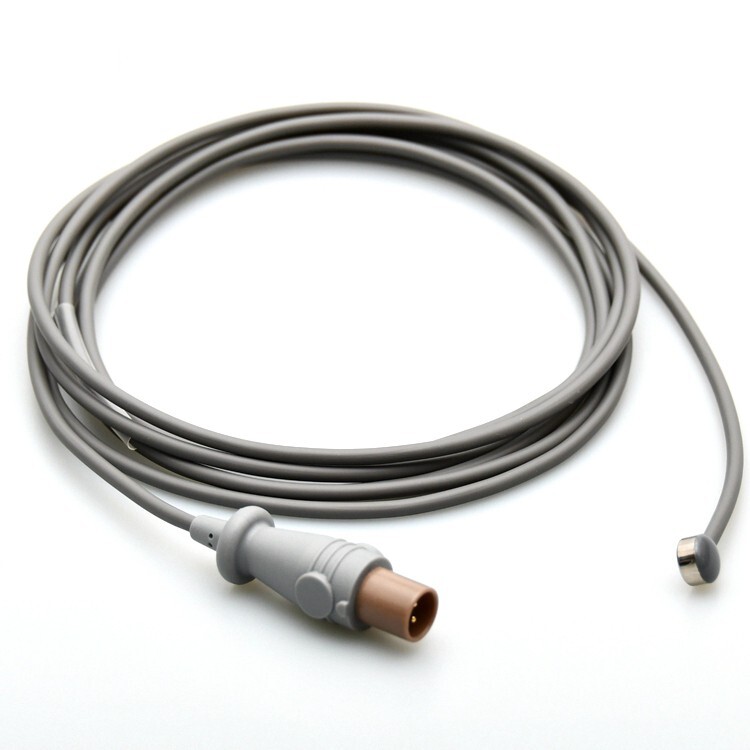 3m Skin Surface Temperature Probe,Reusable,2-Prong Plug for Philips Monitor