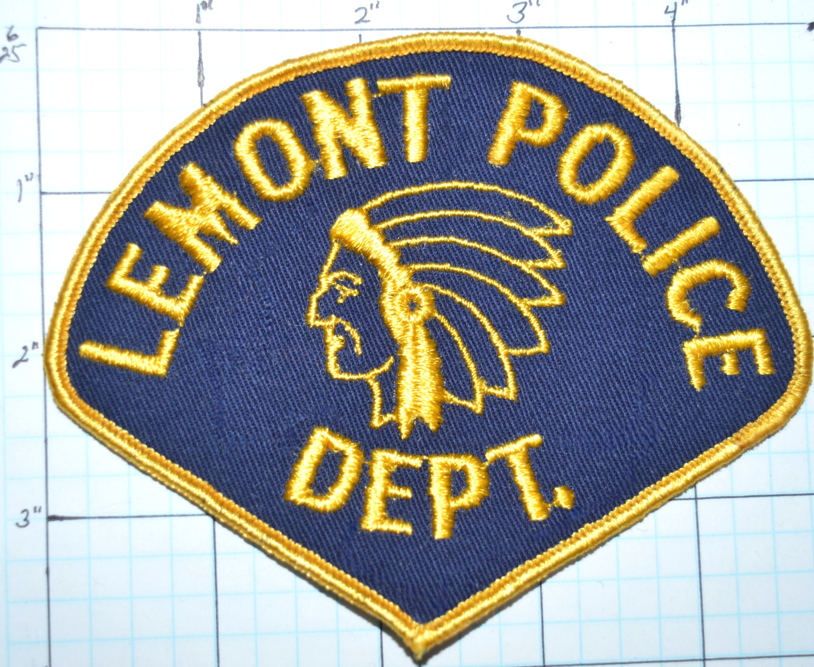 ILLINOIS, LEMONT VINTAGE POLICE DEPT PATCH
