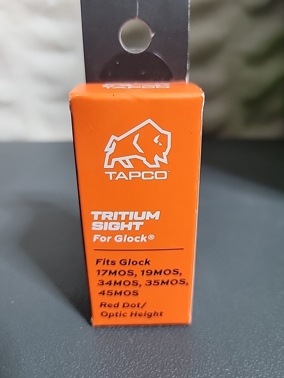 Tapco Tritium Sight For Glock 17mos, 19mos, 34mos, 35mos, 45mos Optic Height