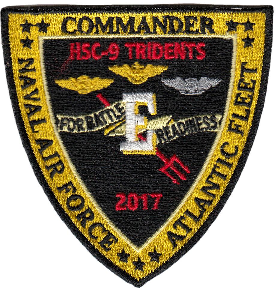 HSC-9 TRIDENTS 2017 BATTLE E SHOULDER PATCH