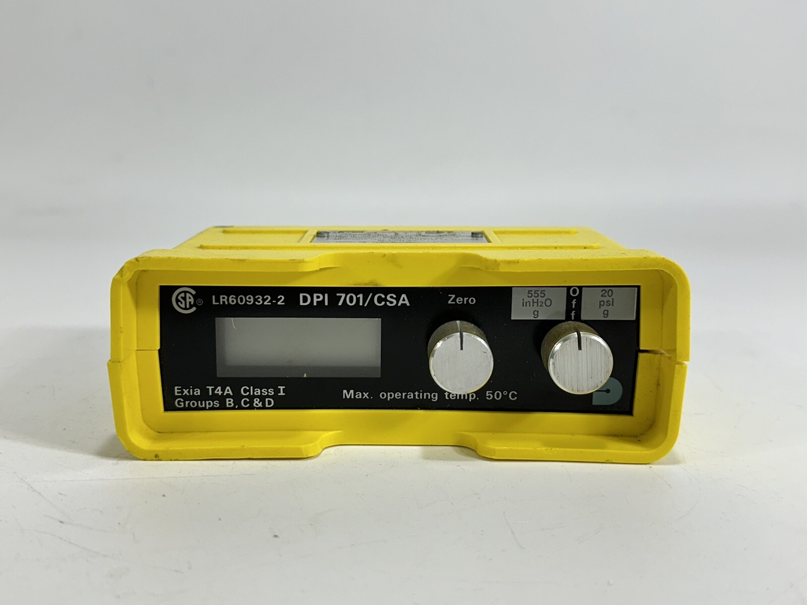 Druck DPI 701/IS ~ CSA Digital Pressure Gauge ~ 555 in. H2O 0/20 psi ~ WORKS