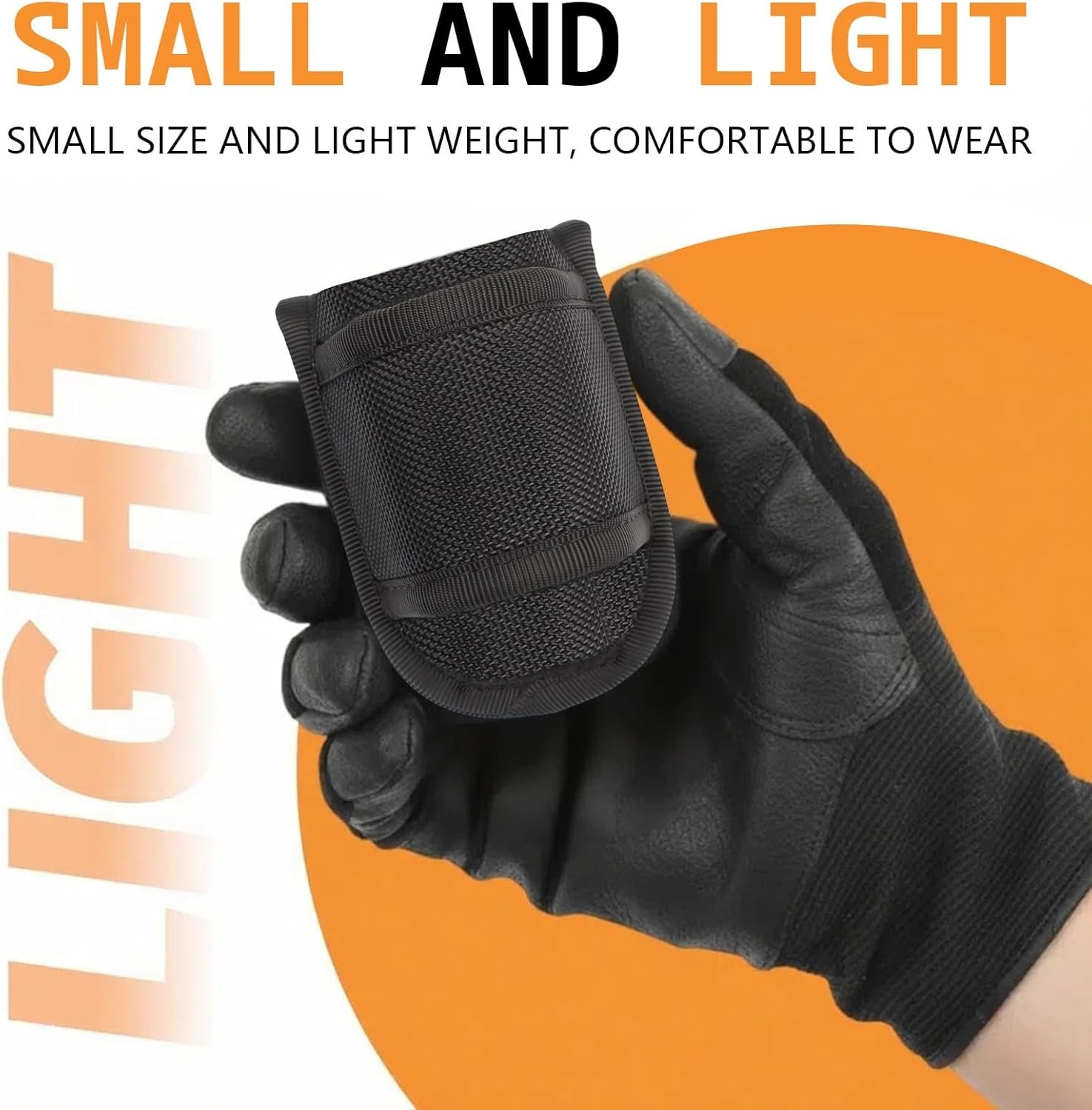 Flashlight Holster for Duty Belt, Open Top D Cell Compact Light Holder Case