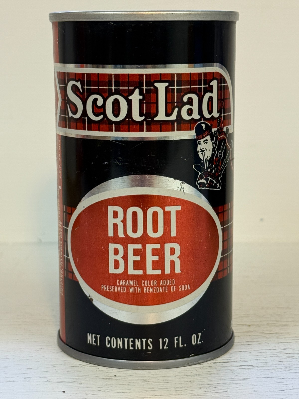 Scot Lad Root Beer Soda Can