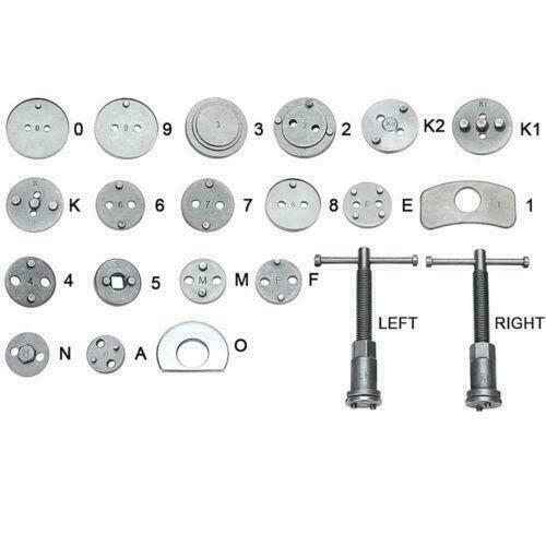 Disc Brake Caliper Compressor Wind Back Tool 24pc Professional Caliper Tool Set