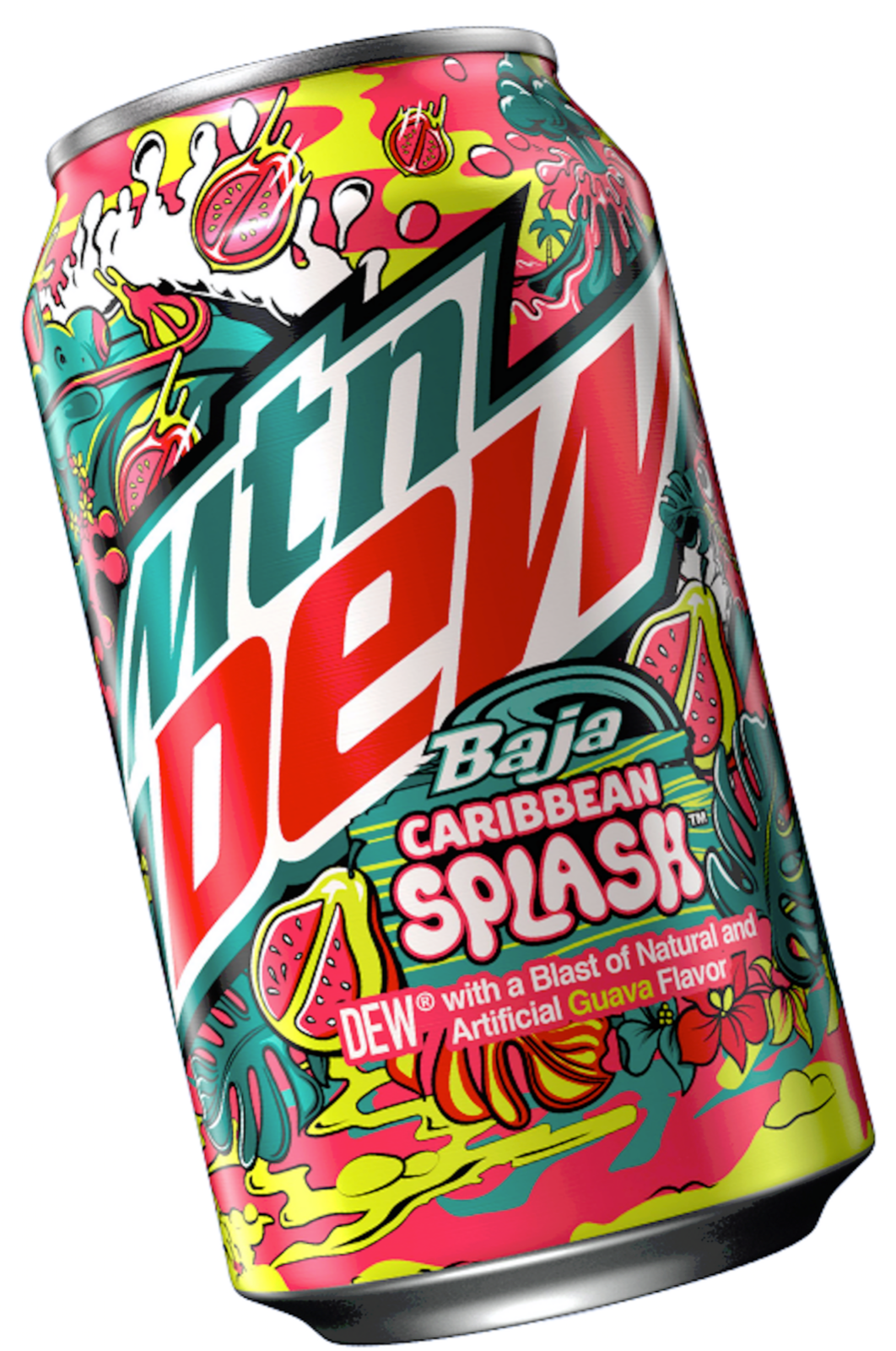 Mountain🗻Dew® just released Limited Time🌊 Baja🌴Caribbean🏝Splash™ 12oz.can