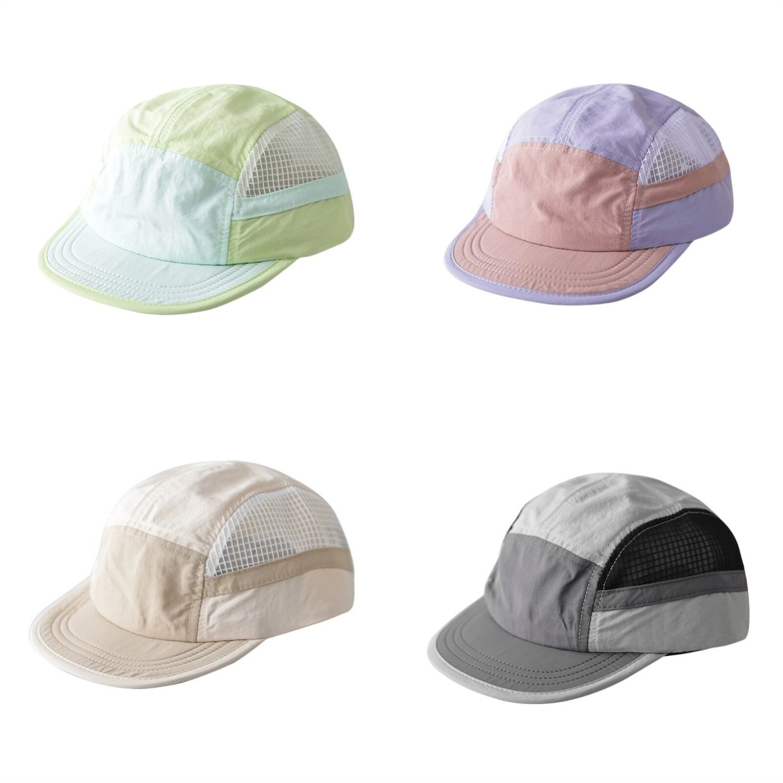 Unisex Soft Short Brim Hats Baseball Cap Mesh Breathable Dad Hat Quick Dry Cap