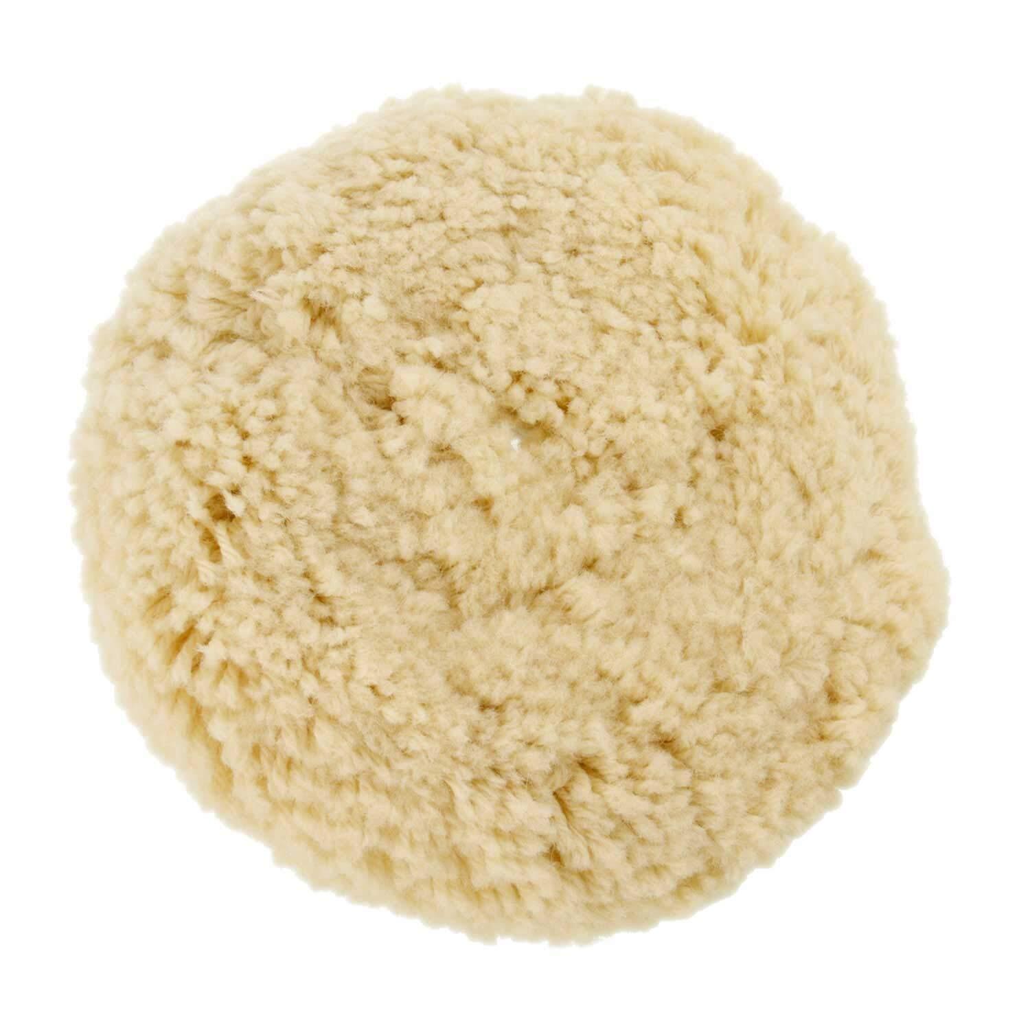 8"Wool Double Sided Buffing Pad 2-Sided Compound Cutting Polishing 5/8-11 Thread