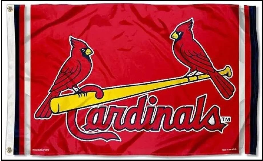 St. Louis Cardinals Flag 3x5 ft Indoor Outdoor Banner MLB   Retro Logo   SL5