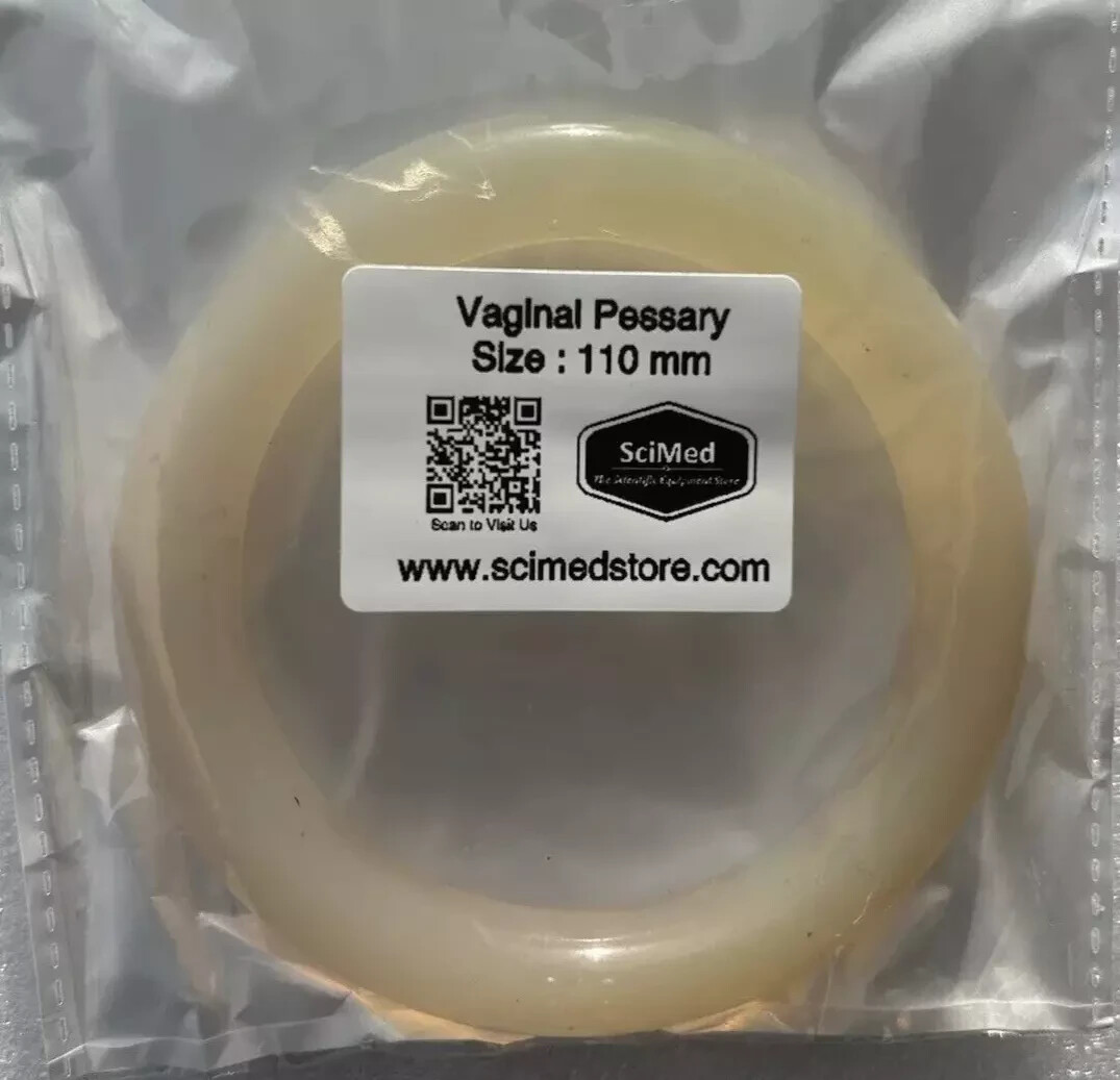 STERILIZED 110mm White Pessary Ring 100% Silicone Pelvic USA FDA 3 DAY DELIVERY