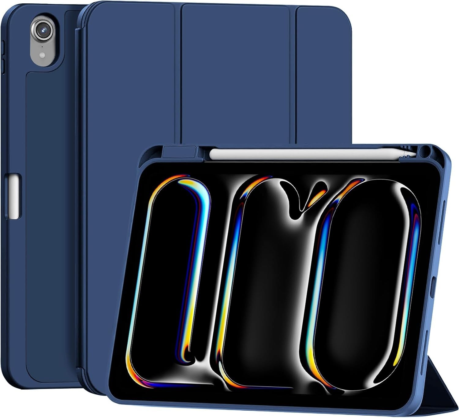 Case for iPad (A16) 11th Generation 11 inch 2025 smart Folio with Pencil Holder.