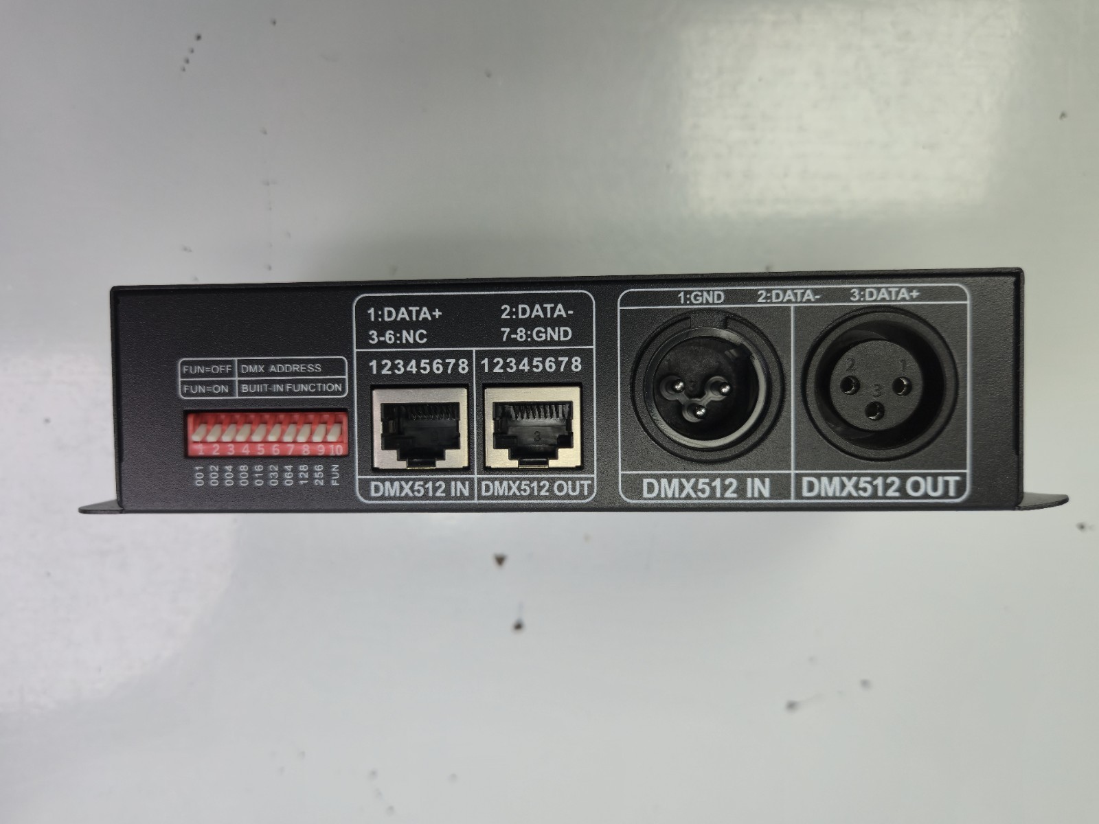 LED RGBW Controller 4x8A Decoder With Digital Display 4 Channel DMX512-4CH UE