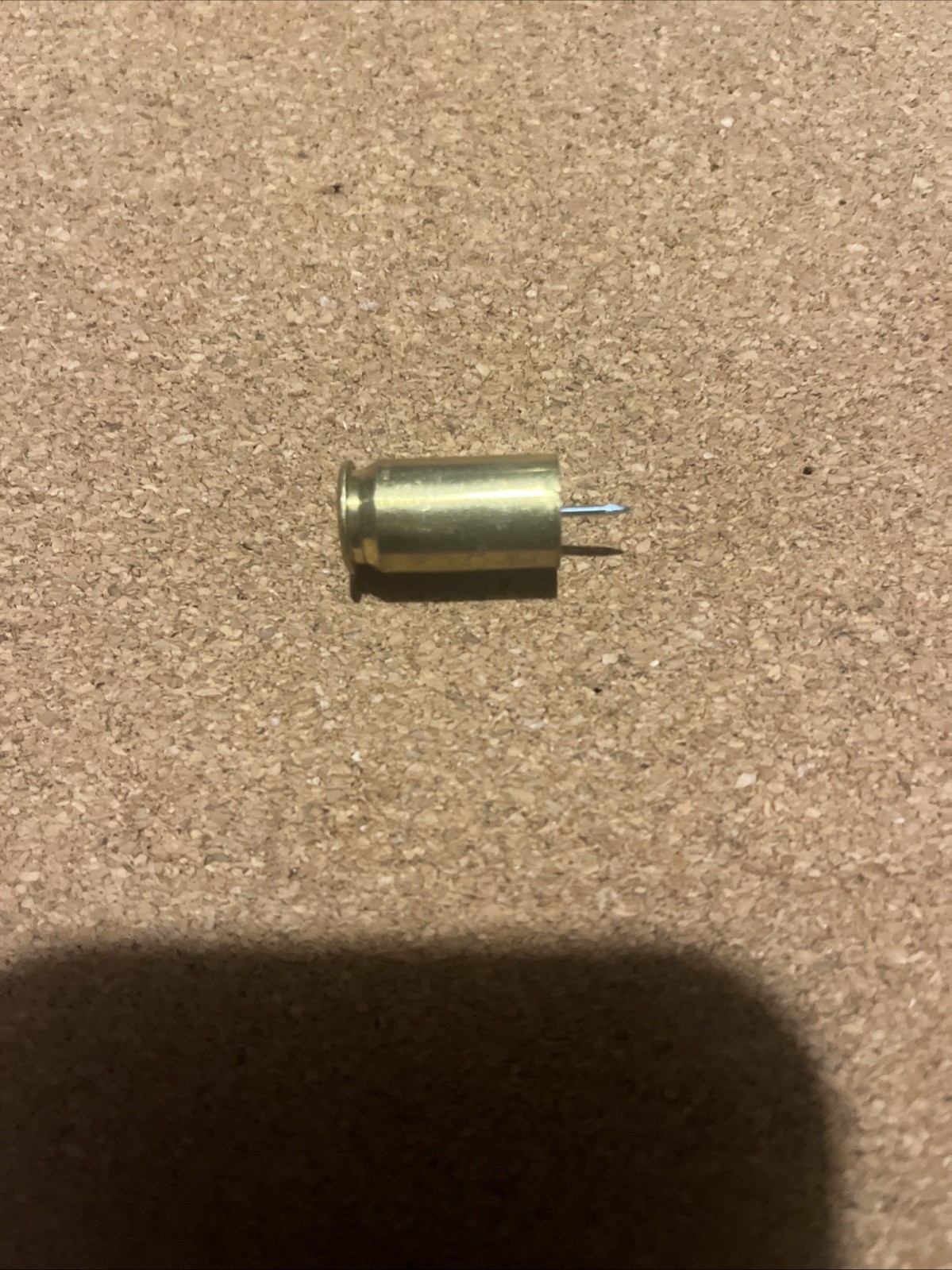 45 Auto Brass Casing Push Pins 6 Pack