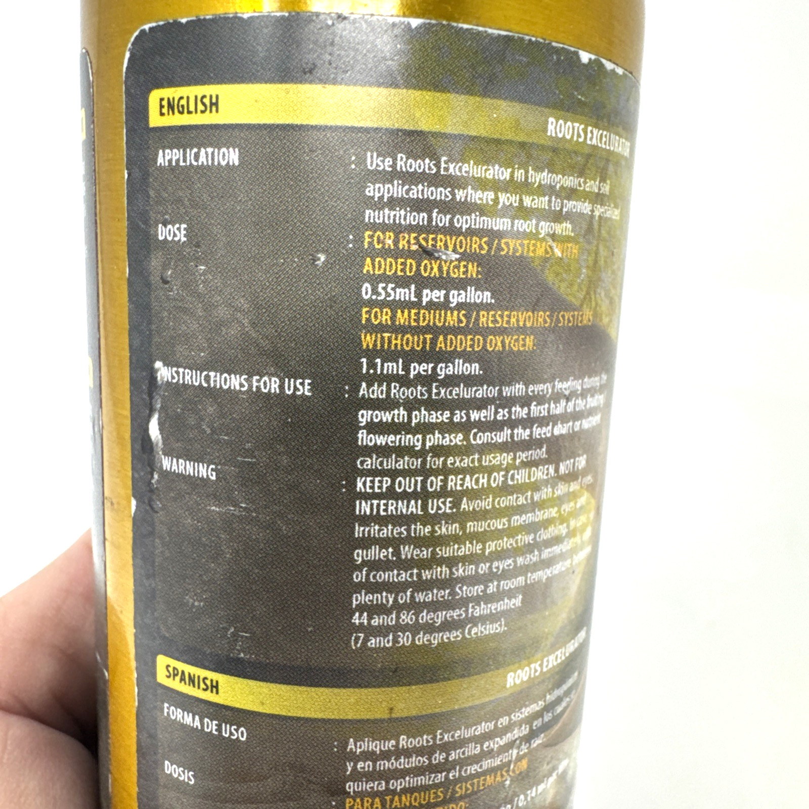 House & Garden Roots Excelurator GOLD - hydroponics root stimulator additive