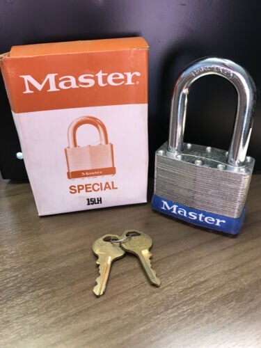 Keyed Padlock 15LH BLUE, Different, 2-1/2"W