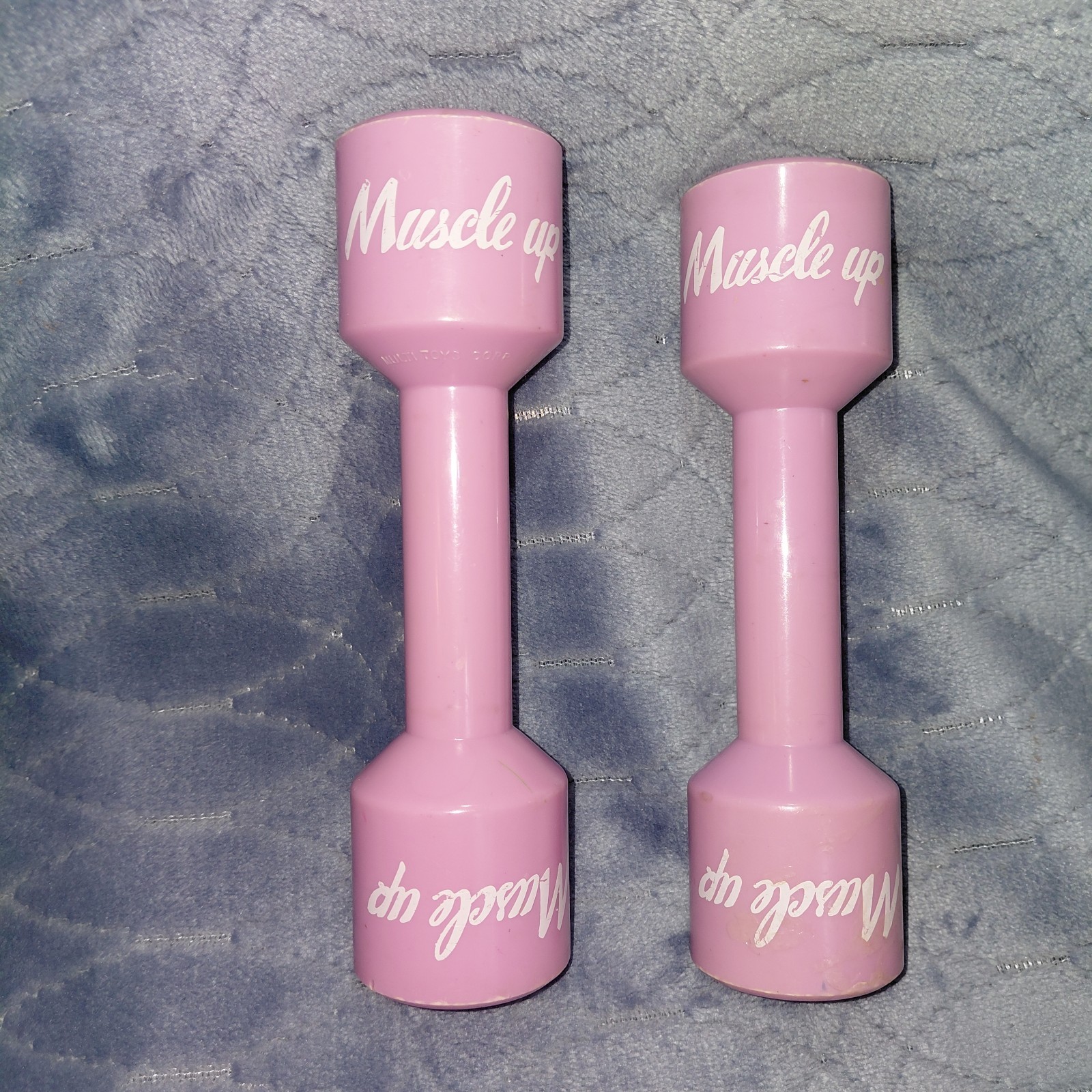 Vintage Set of 2 Hand Weights Dumbbells Aerobic Walking Pink - Muscle Up